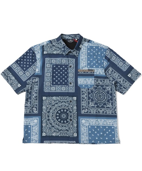 「KRIFF MAYER」 半袖シャツ X-LARGE ネイビー メンズ_画像4