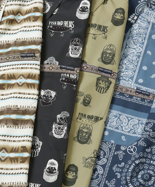 「KRIFF MAYER」 半袖シャツ X-LARGE ネイビー メンズ_画像6