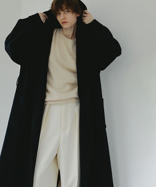 ETRE TOKYO SANTEウールカシミヤフーディーリバーコート SANTEウールカシミヤフーディーリバーコート（その他アウター）｜ETRE