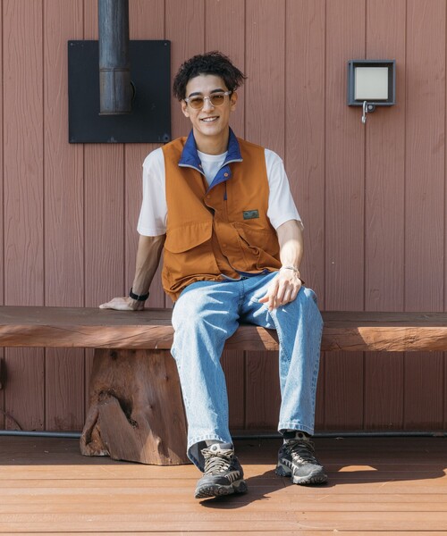 「Foxfire」 ナイロンベスト MEDIUM ライトグレー メンズの画像4