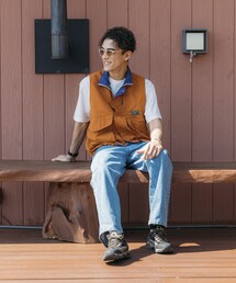 「Foxfire」 ナイロンベスト MEDIUM ライトグレー メンズの画像5