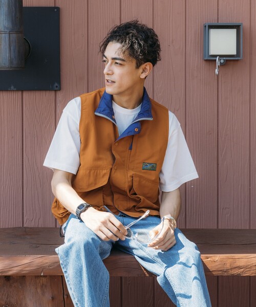 「Foxfire」 ナイロンベスト MEDIUM ライトグレー メンズの画像7