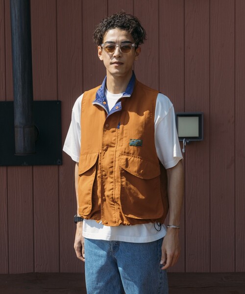 「Foxfire」 ナイロンベスト MEDIUM ライトグレー メンズの画像9