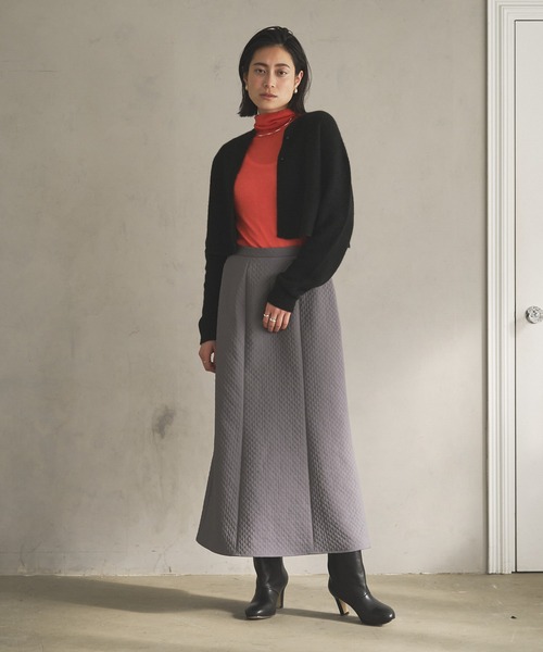 「Audrey and John Wad」 ニットカーディガン FREE グレー レディース_画像4