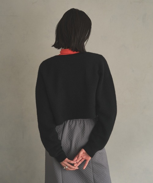 「Audrey and John Wad」 ニットカーディガン FREE グレー レディース_画像6