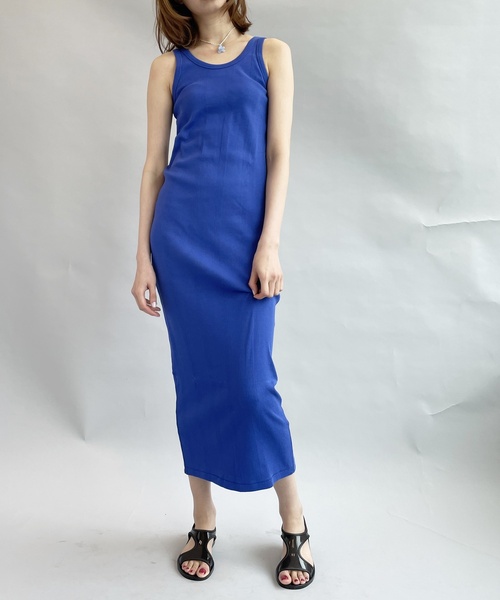 「MILLER」 ノースリーブワンピース FREE グリーン レディース_画像4