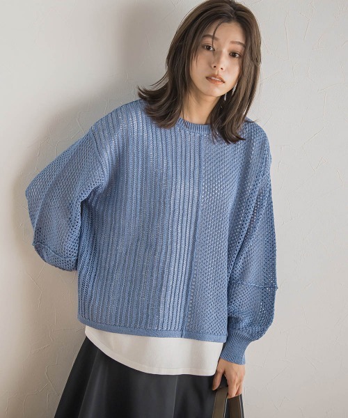 「Droite lautreamont」 長袖ニット 2 オレンジ レディース_画像7