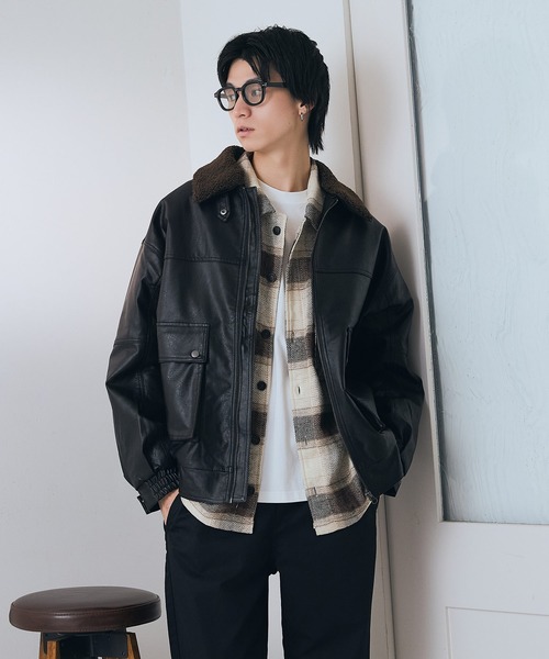 【 Scye 】レザーブルゾン CREARE -LINO- ブルゾン アウター 「ユニセックス」フェイクレザー