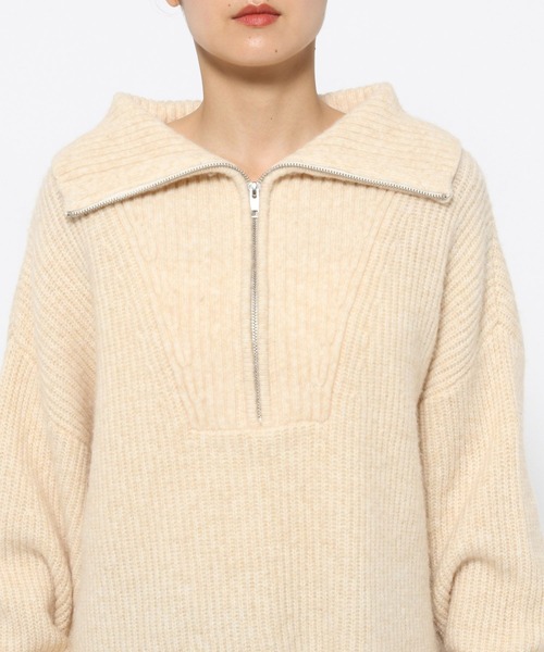 「LOWRYS FARM」 長袖ニット FREE ベージュ レディース_画像3