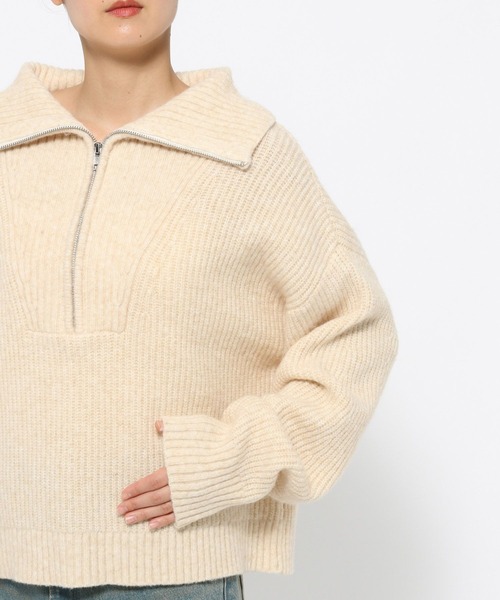 「LOWRYS FARM」 長袖ニット FREE ベージュ レディース_画像4