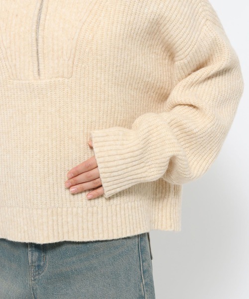 「LOWRYS FARM」 長袖ニット FREE ベージュ レディース_画像5