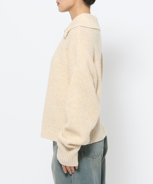 「LOWRYS FARM」 長袖ニット FREE ベージュ レディース_画像8