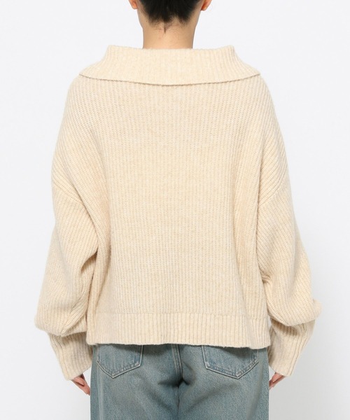 「LOWRYS FARM」 長袖ニット FREE ベージュ レディース_画像9