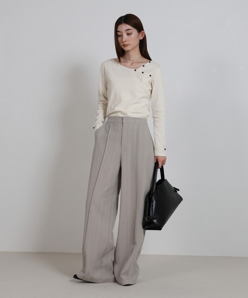 select MOCA（セレクトモカ） tシャツ アシンメトリーシャツカフス