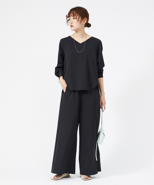 「qualite」 イージーパンツ 38 ベージュ レディース_画像7