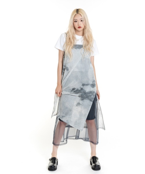 「FOLLOWIN」 キャミソールワンピース FREE ベージュ レディース_画像7