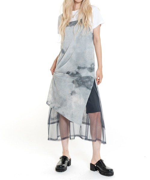 「FOLLOWIN」 キャミソールワンピース FREE ベージュ レディース_画像8