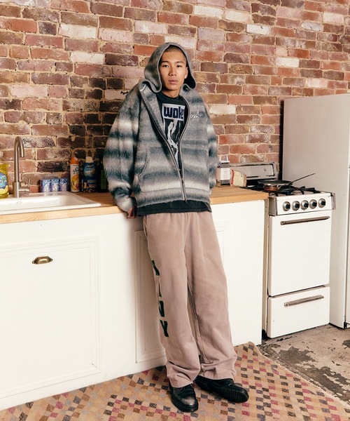 WOKE EDGE（ウォークエッジ） スウェットパンツ ジャージ Faded Navy