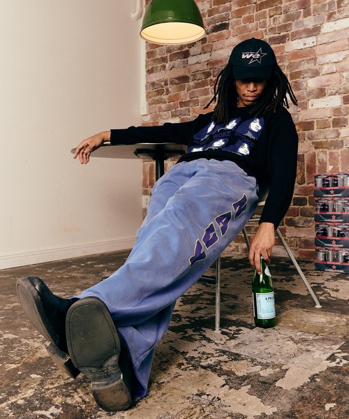 WOKE EDGE（ウォークエッジ） スウェットパンツ ジャージ Faded Navy