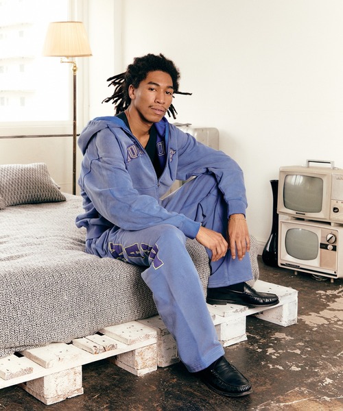 WOKE EDGE（ウォークエッジ） スウェットパンツ ジャージ Faded Navy