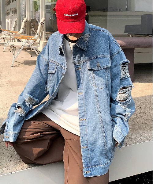 NEOS（KOKUYO） 「neos」 デニムジャケット MEDIUM ブルー メンズ