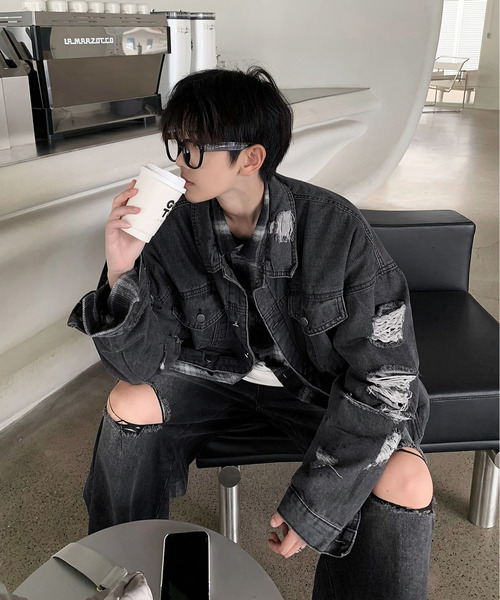 NEOS（KOKUYO） 「neos」 デニムジャケット MEDIUM ブルー メンズ