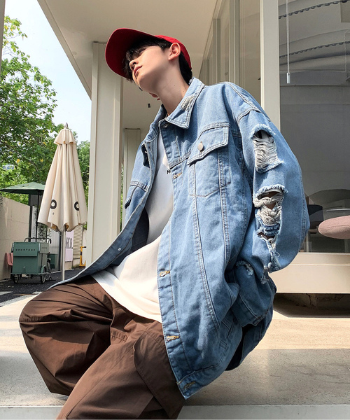 NEOS（KOKUYO） 「neos」 デニムジャケット MEDIUM ブルー メンズ