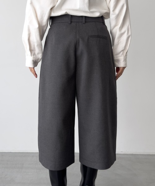 極美品 CELINE 2プリーツ バミューダショーツ / ウールギャバジン 42 CANAL JEAN（キャナルジーン） パンツ diggity バミューダパンツ