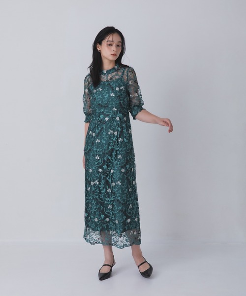 Rose of Sharon ドレス 花柄シアードレス : ZOZOTOWN Yahoo!店 - 通販