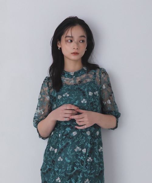 Rose of Sharon ドレス 花柄シアードレス : ZOZOTOWN Yahoo!店 - 通販