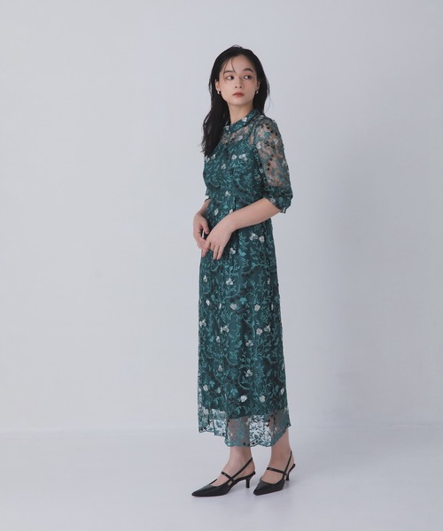 Rose of Sharon ドレス 花柄シアードレス : ZOZOTOWN Yahoo!店 - 通販