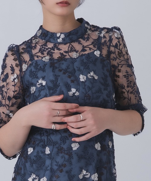 Rose of Sharon ドレス 花柄シアードレス : ZOZOTOWN Yahoo!店 - 通販