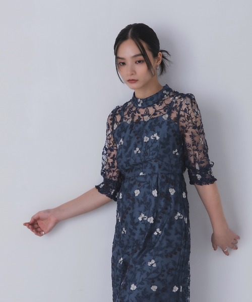 Rose of Sharon ドレス 花柄シアードレス : ZOZOTOWN Yahoo!店 - 通販