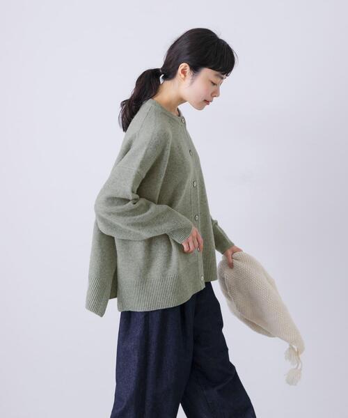 かぐれ カーディガン ハミルトンクルーネックカーディガン レディース