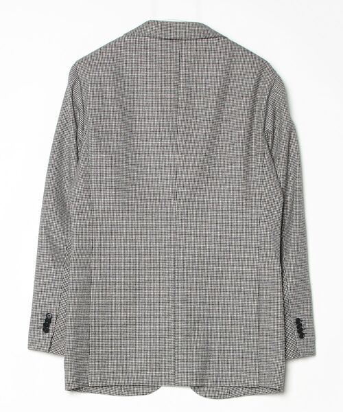 「RING JACKET」 チェック柄テーラードジャケット 46 ブラック メンズ_画像2