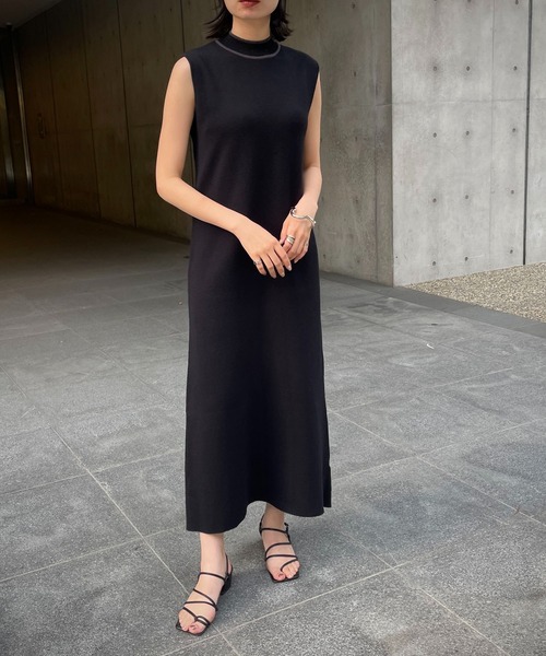 「&g'aime」 ニットワンピース FREE グレイッシュベージュ レディース_画像5