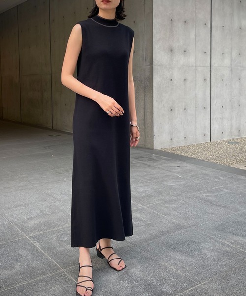 「&g'aime」 ニットワンピース FREE グレイッシュベージュ レディース_画像6