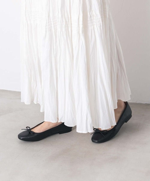 「ATELIER BRUGGE」 バレエシューズ 23 シルバー レディース_画像3