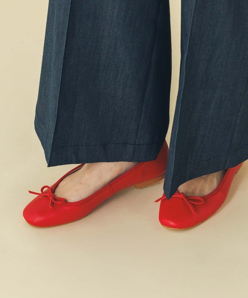 「ATELIER BRUGGE」 バレエシューズ 23 シルバー レディース_画像8