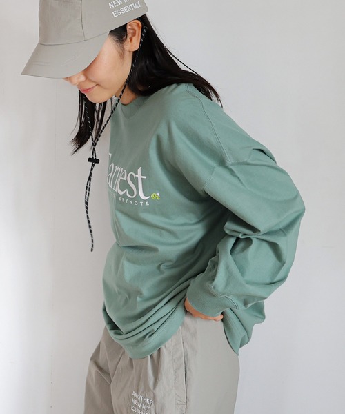 「ANME」 長袖カットソー M グレー レディース_画像3