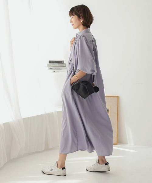 「DONOBAN」 長袖ワンピース FREE ホワイト系その他 レディース_画像8