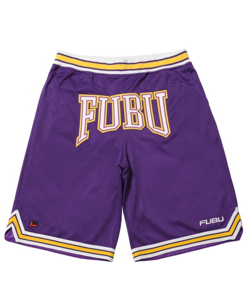 「FUBU」 ショートパンツ M パープル メンズ_画像3