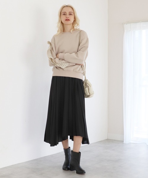 「TITE IN THE STORE」 プリーツスカート 38 グリーン レディース_画像2