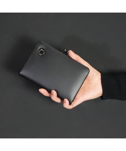 konpeitou　ブラック OUR スリムなレザーミディアム財布 スリムなレザーミディアム財布 – OURHOME