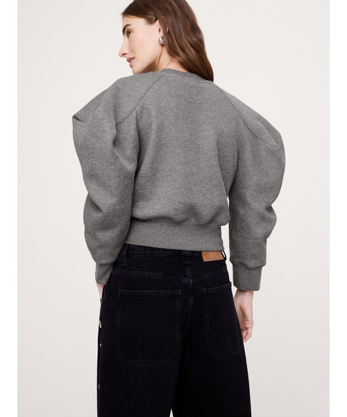 トレーナー スウェット パフスリーブ スウェットシャツ レディース