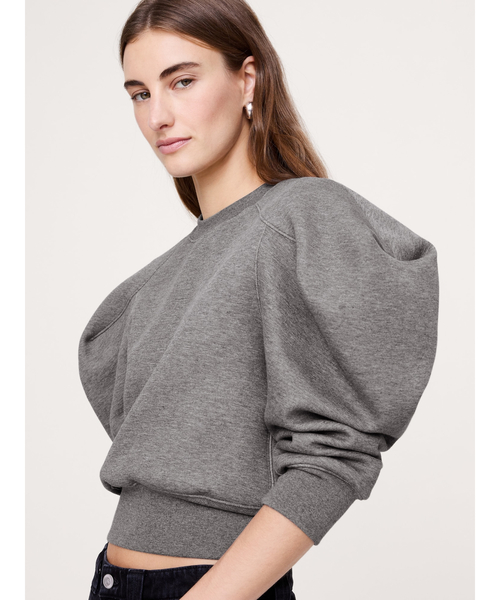 トレーナー スウェット パフスリーブ スウェットシャツ レディース