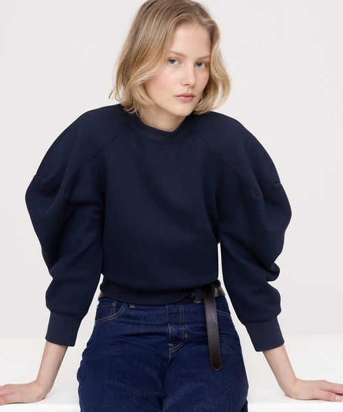 トレーナー スウェット パフスリーブ スウェットシャツ レディース