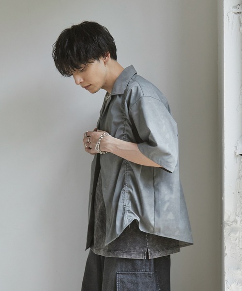 「Spielio」 半袖シャツ M ホワイト メンズ_画像4