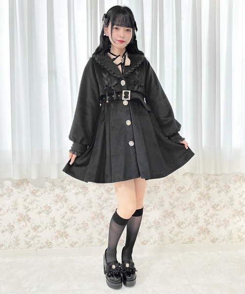 「ROJITA」 コート FREE ブラック レディース_画像6