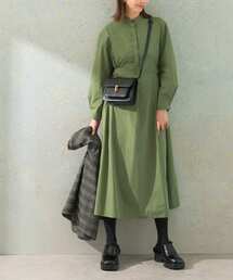 「URBAN RESEARCH ROSSO WOMEN」 長袖ワンピース FREE ベージュ レディースの画像3